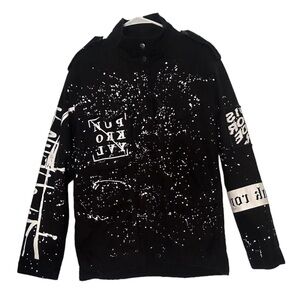 Punk Royal Graphic Denim Jacket Print Custom Archive